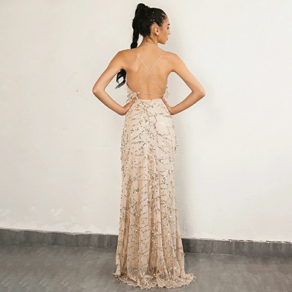 Open Back Sequin Dress - Picture 4 of 4